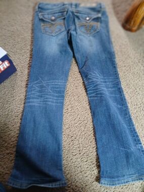 Rock Revibal Women's Medium Blue Boot Cut Jeans
